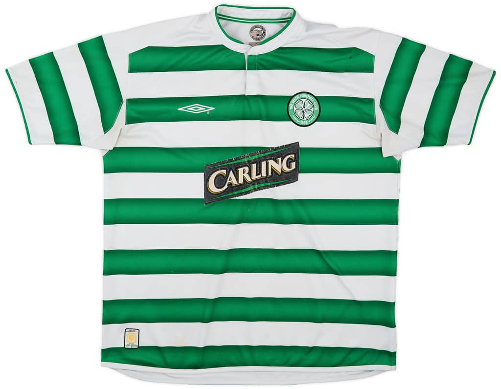 2003-04 Celtic Home Shirt Larsson #7 - 5/10 - (XL)