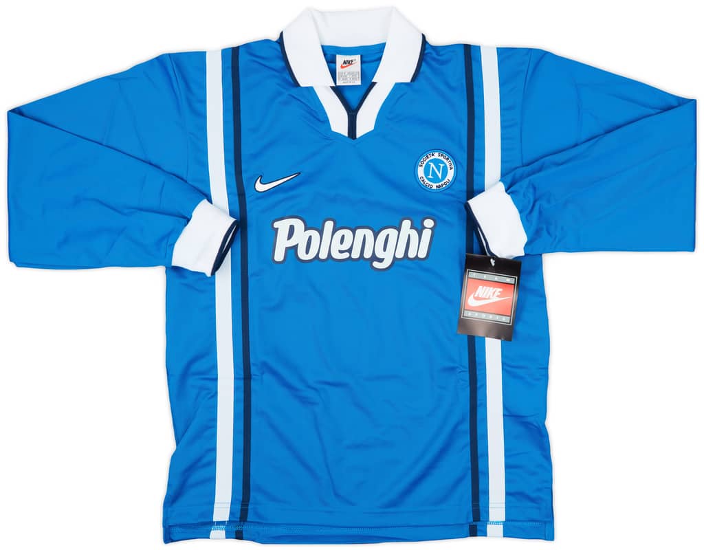 1997-98 Napoli Player Issue Home L/S Shirt (M)