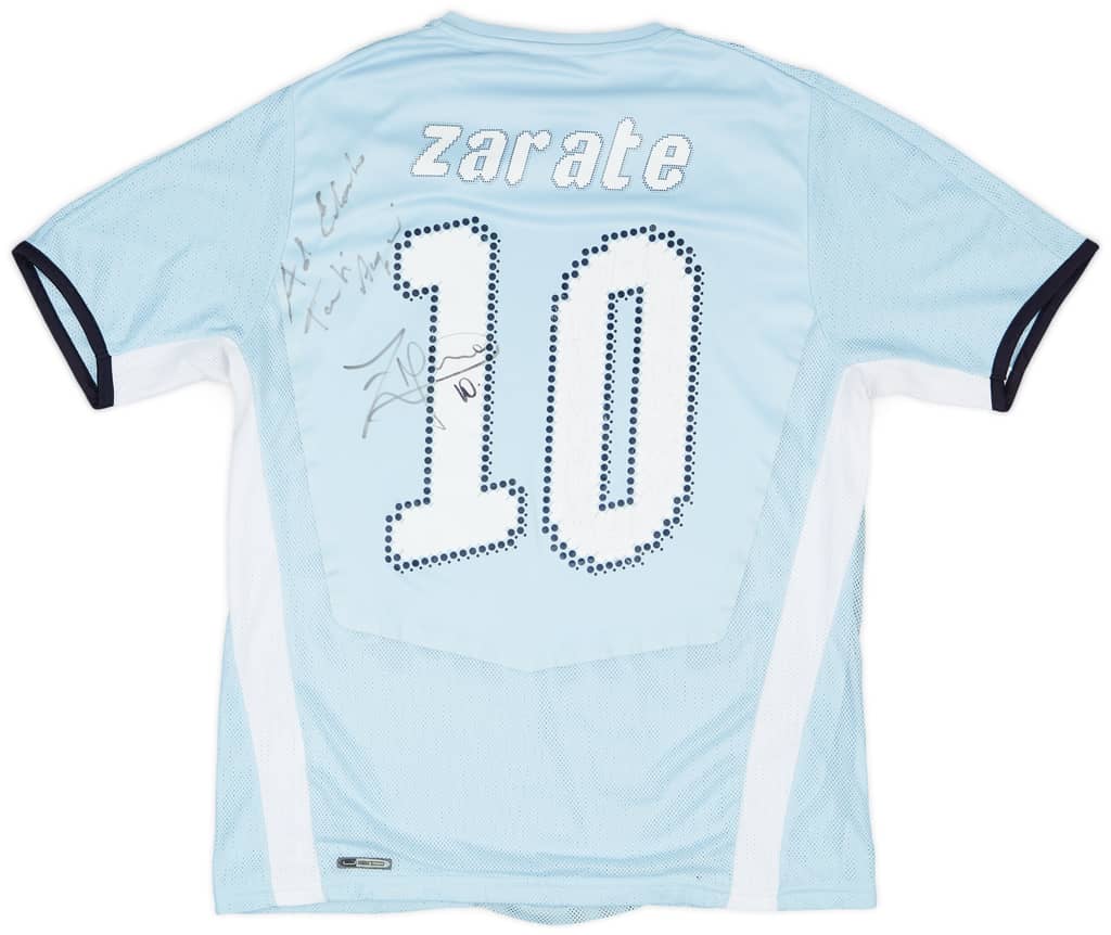 2008-09 Lazio Player Issue Home Shirt Zarate #10 - 7/10 - (M)