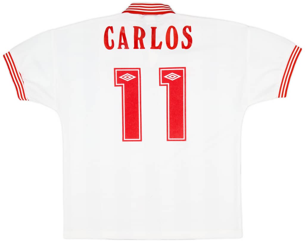 1996-98 Sevilla Home Shirt Carlos #11 - 7/10 - (XL)