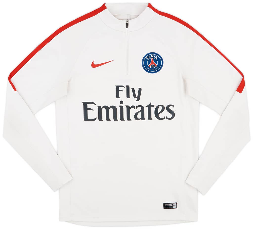 2016-17 Paris Saint-Germain Nike 1/4 Zip Drill Top - 8/10 - (S)