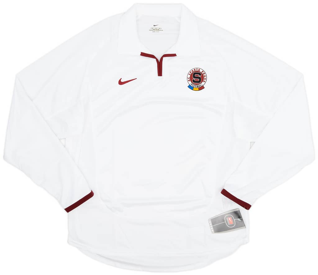 2001-02 Sparta Prague Player Issue Away L/S Shirt (M)