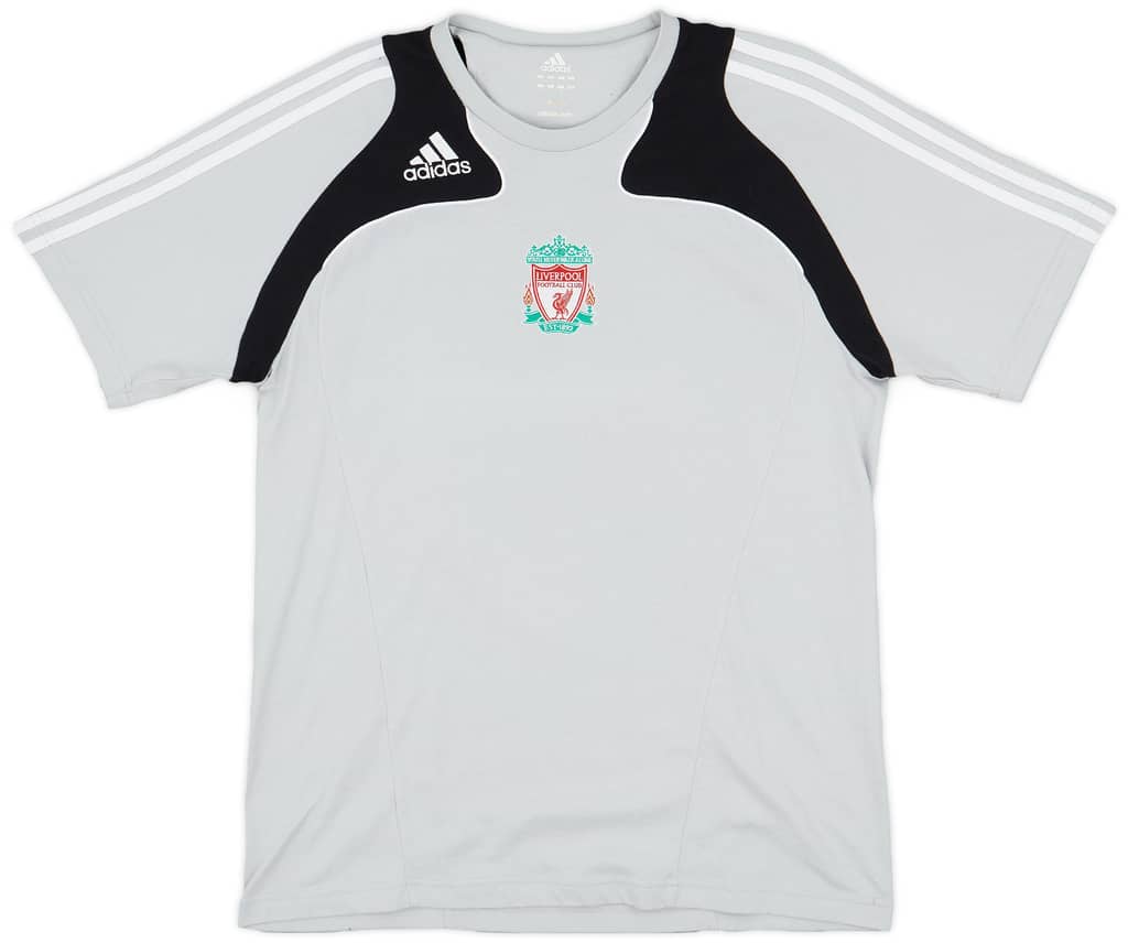 2008-09 Liverpool adidas Cotton Tee - 8/10 - (L)