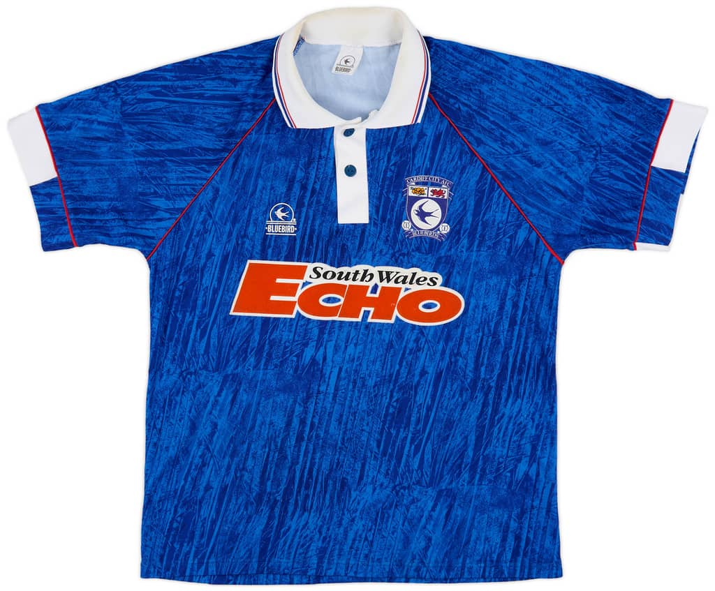 1992-93 Cardiff Home Shirt - 8/10 - (M)
