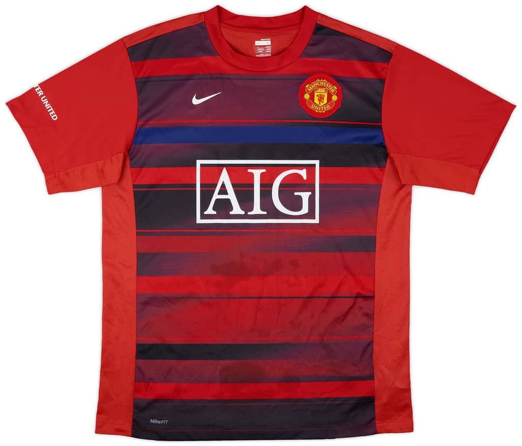 2009-10 Manchester United Nike Training Shirt - 8/10 - (L)