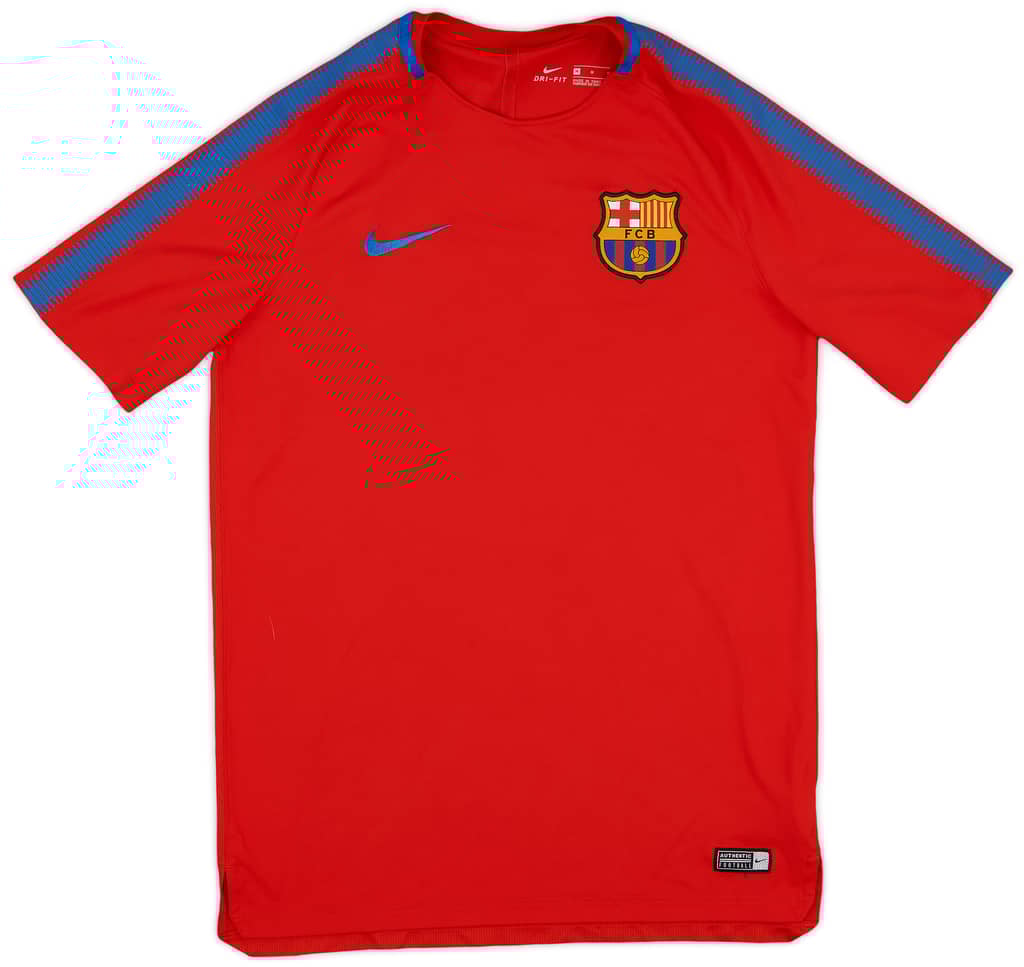 2017-18 Barcelona Nike Training Shirt - 8/10 - (M)