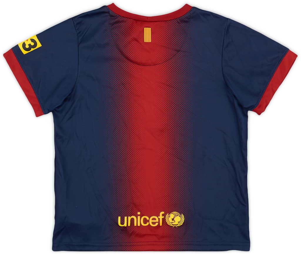 2012-13 Barcelona Home Shirt - 9/10 - (5-6 Years)
