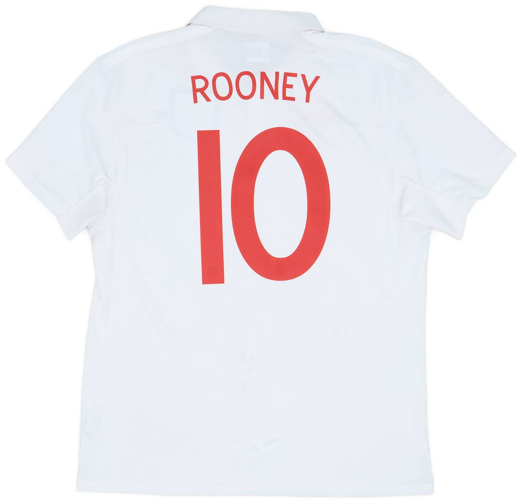 2009-10 England Home Shirt Rooney #10 - 7/10 - (L)