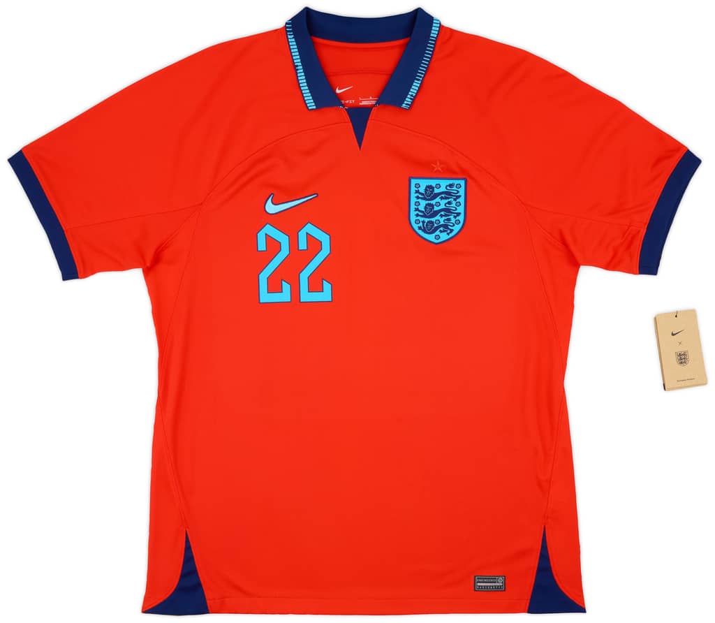 2022-23 England Away Shirt Bellingham #22