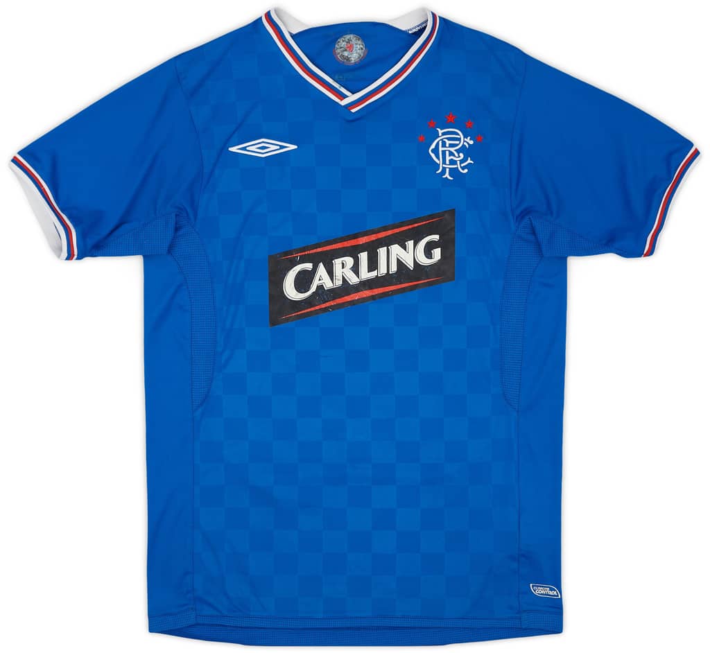 2009-10 Rangers Home Shirt Mendes #4 - 5/10 - (S)