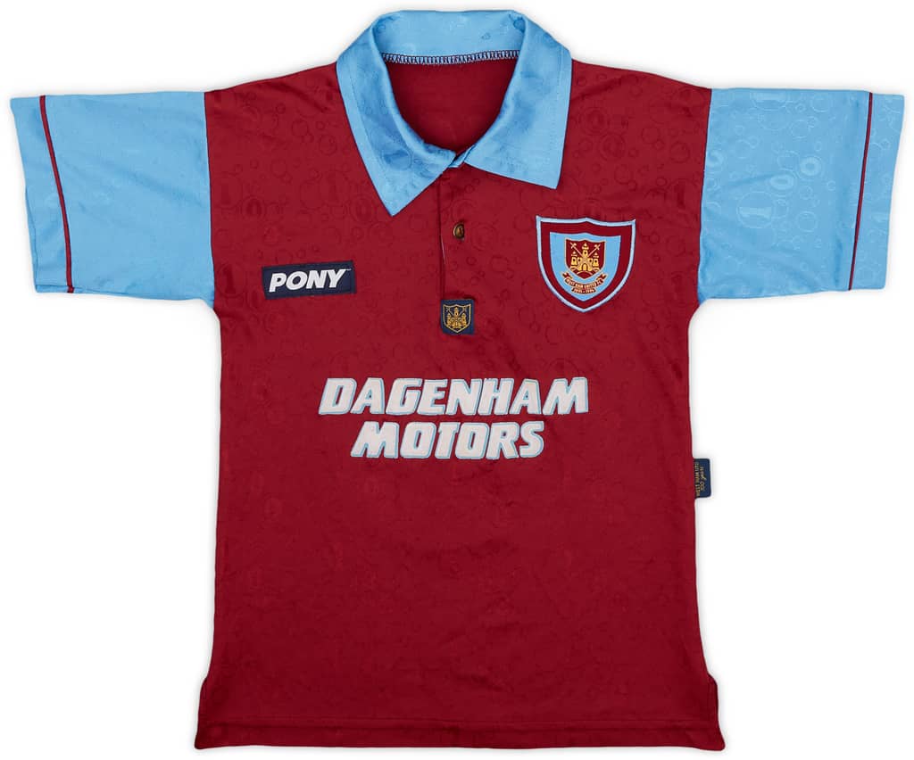 1995-97 West Ham Centenary Home Shirt Dicks #3 - 8/10 - (S.Boys)