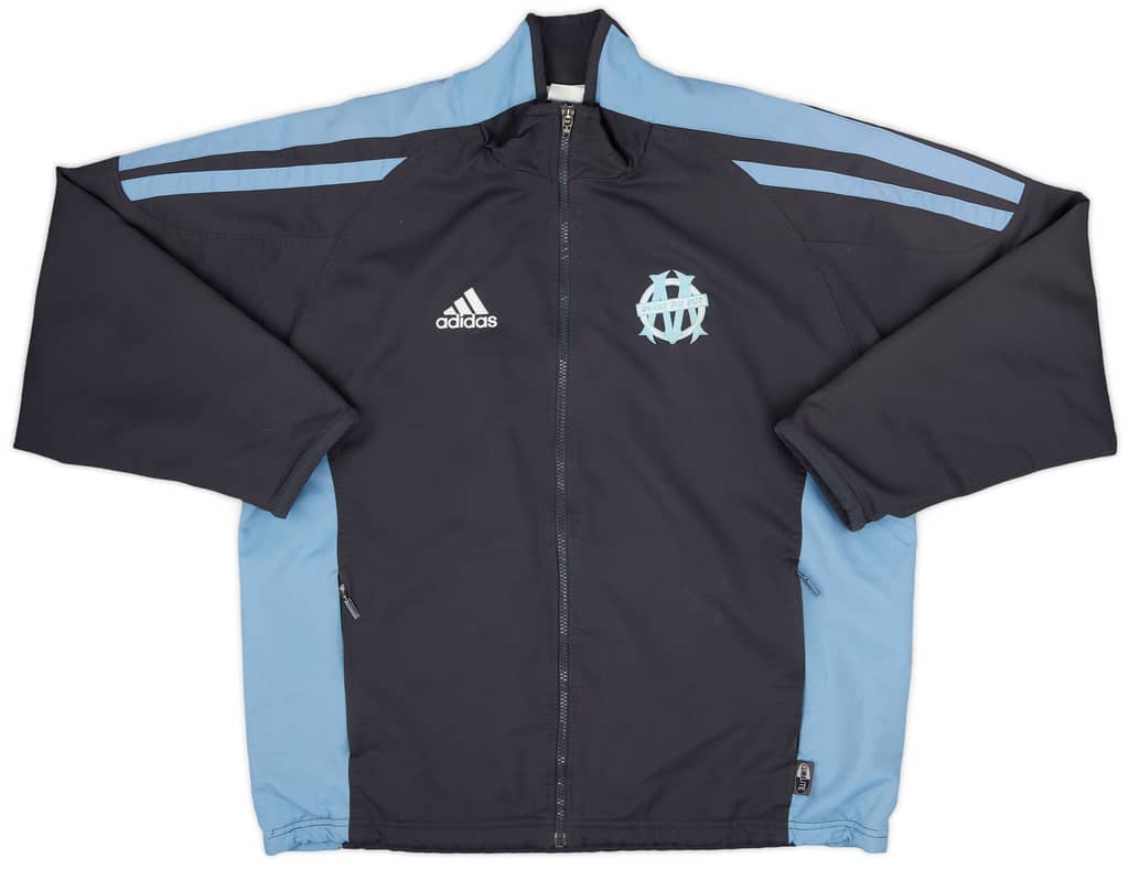 2001-02 Olympique Marseille adidas Track Jacket - 6/10 - (M)