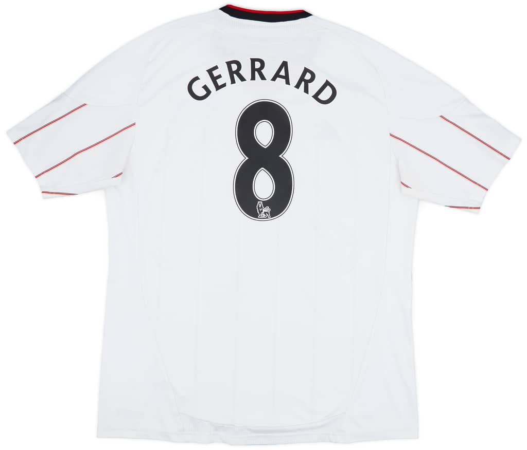 2010-11 Liverpool Away Shirt Gerrard #8 - 6/10 - (XL)