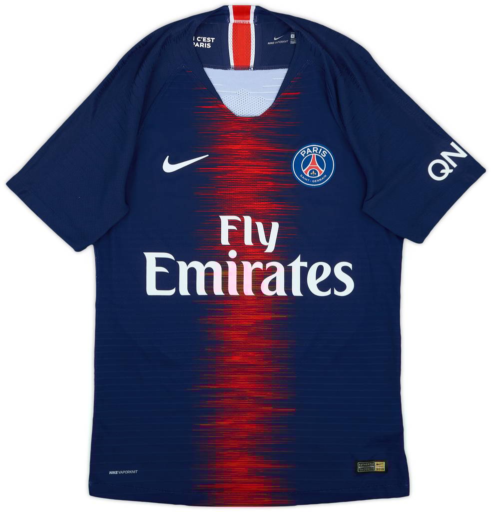 2018-19 Paris Saint-Germain Authentic Home Shirt Mbappe #7 - 9/10 - (S)