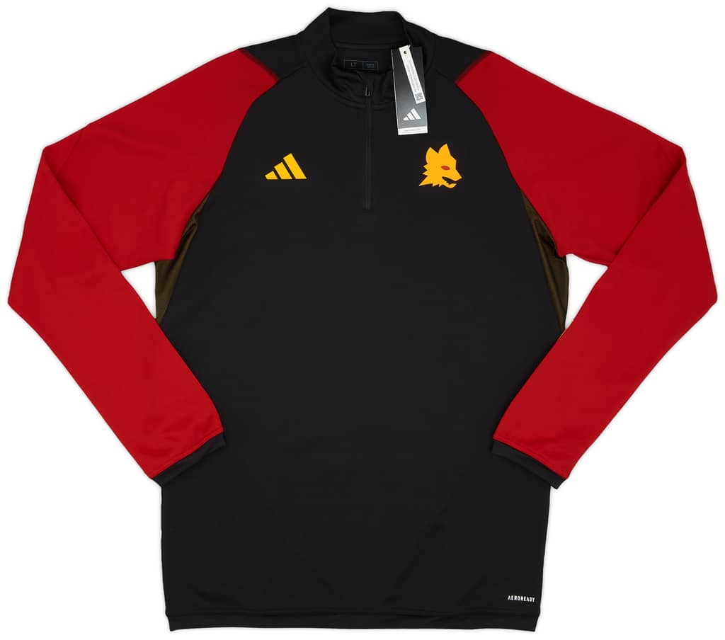 2023-24 Roma adidas 1/4 Zip Training Top (L - Tall Version)