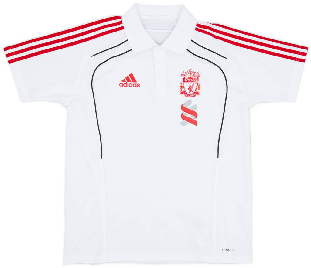 2010-11 Liverpool adidas Polo Shirt - 7/10 - (M/L)