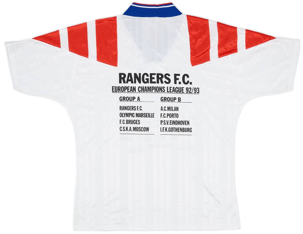 1992-93 Rangers 'Signed' Away Shirt - 9/10 - (L)
