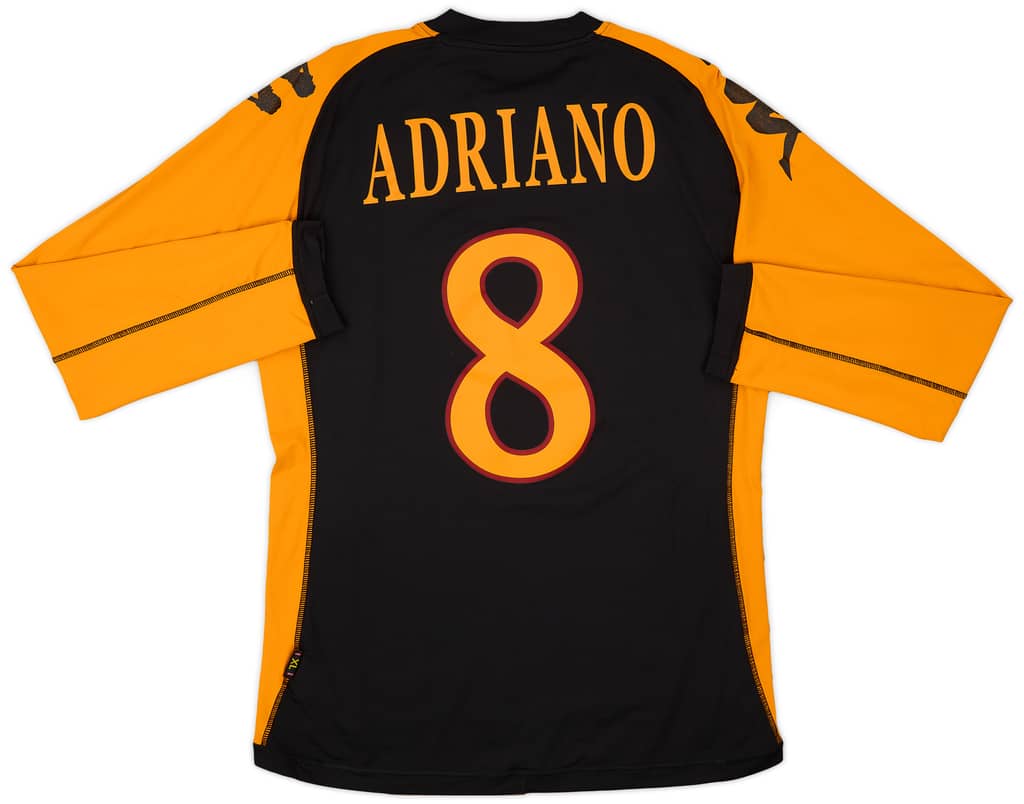 2010-11 Roma Third L/S Shirt Adriano #8 - 6/10 - (XL)