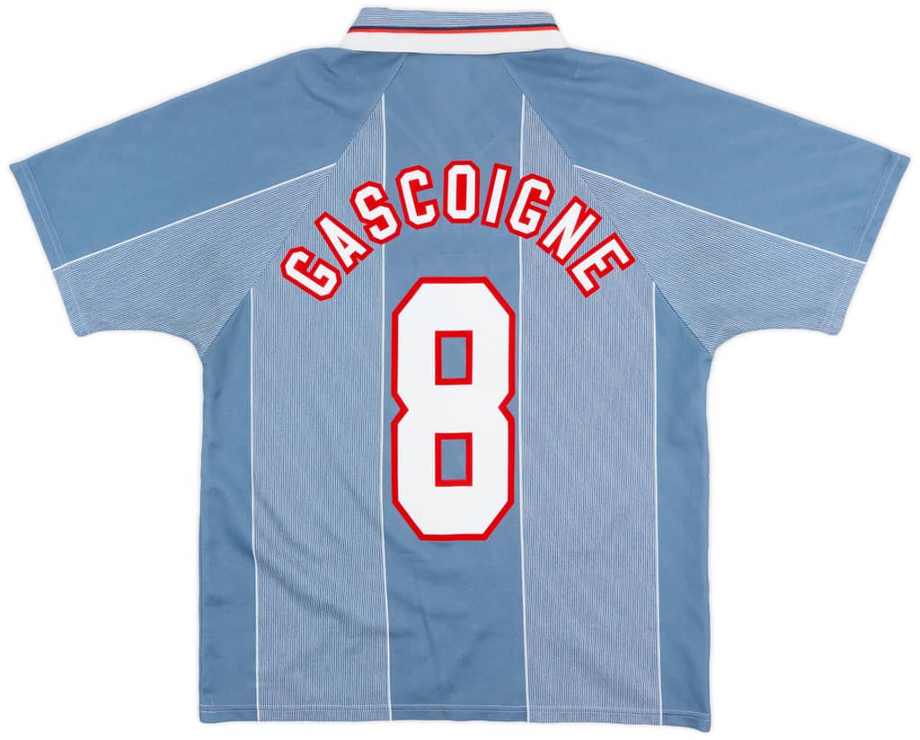 1996-97 England Away Shirt Gascoigne #8 - 8/10 - (M)