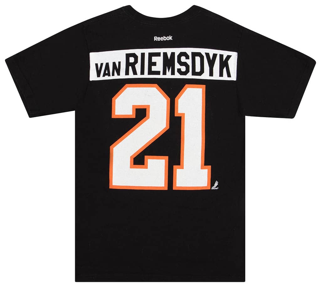 2009-12 Philadelphia Flyers Van Riemsdyk #21 Reebok Tee M