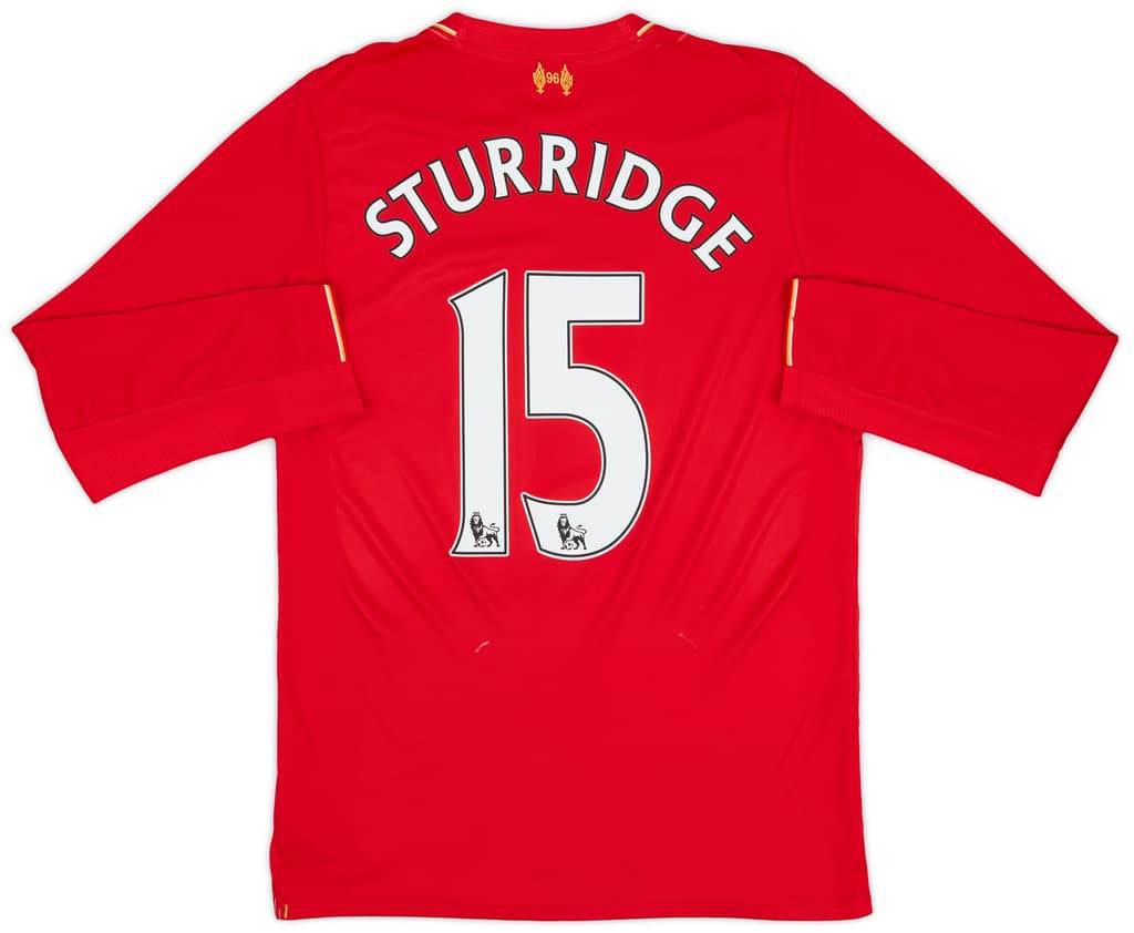 2015-16 Liverpool Home L/S Shirt Sturridge #15 - 6/10 - (S)