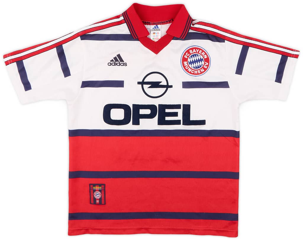 1998-00 Bayern Munich Away Shirt Jancker #19 - 7/10 - (XL.Boys)