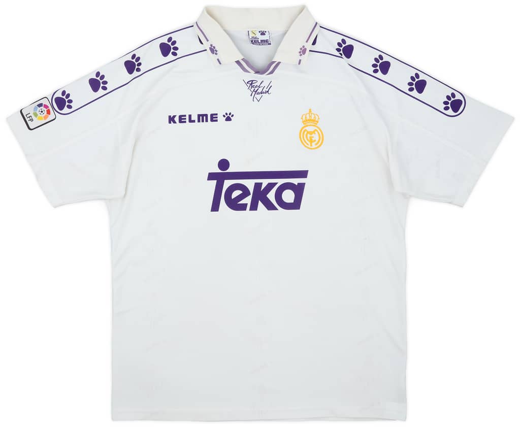 1994-96 Real Madrid Home Shirt - 8/10 - (XL)