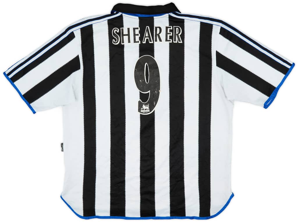 1999-00 Newcastle Home Shirt Shearer #9 - 6/10 - (XXL)