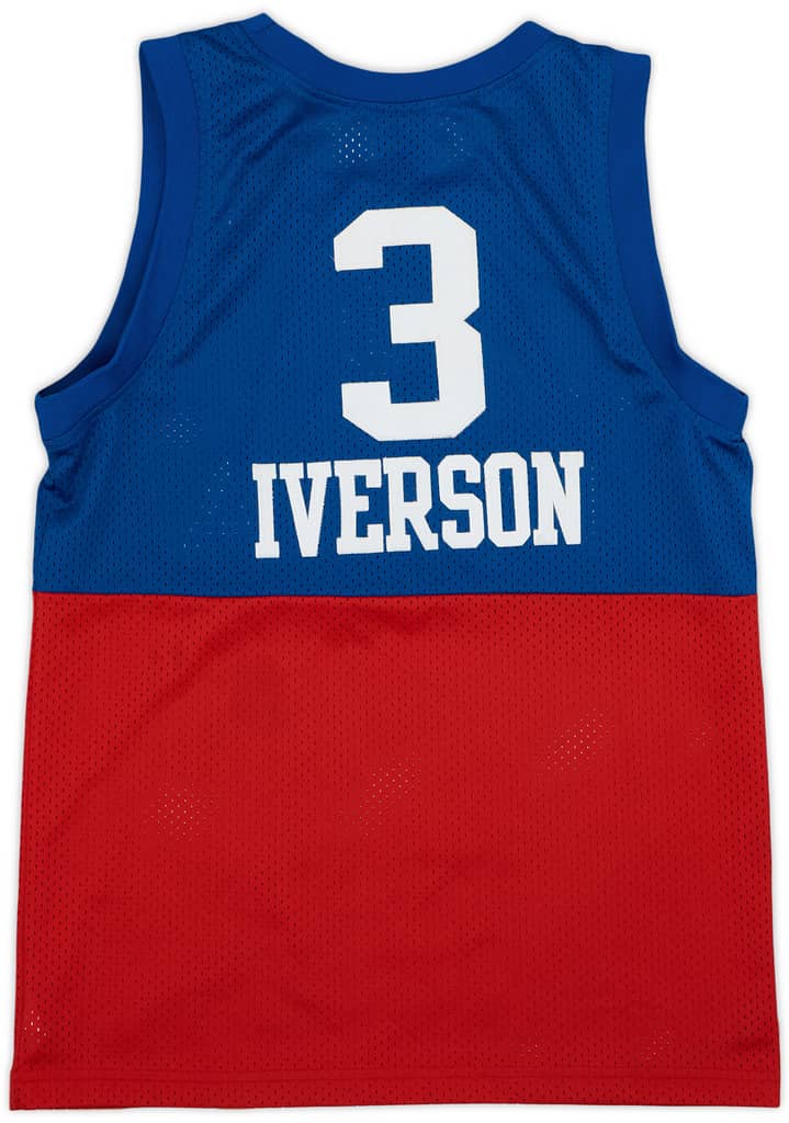 1965-66 Philadelphia 76ers Iverson #3 Nike Rewind Swingman Jersey - 8/10 - (L.Boys)