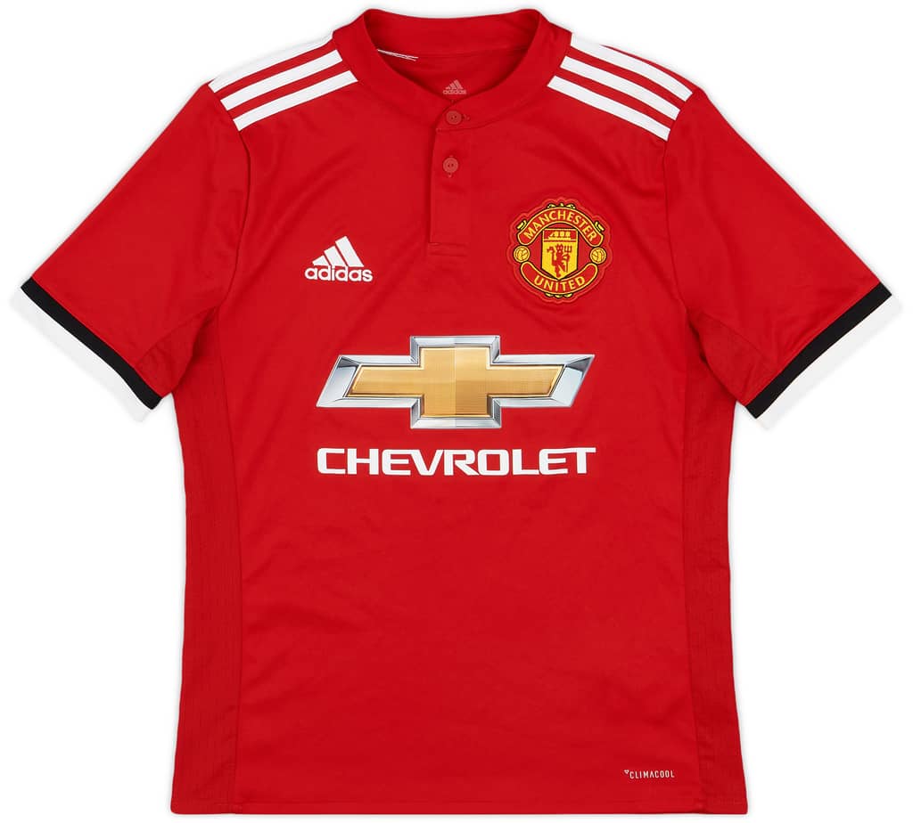 2017-18 Manchester United Home Shirt - 8/10 - (L.Boys)