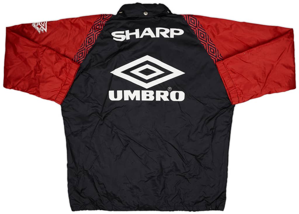 1996-97 Manchester United Umbro Hooded Rain Jacket - 8/10 - (L)