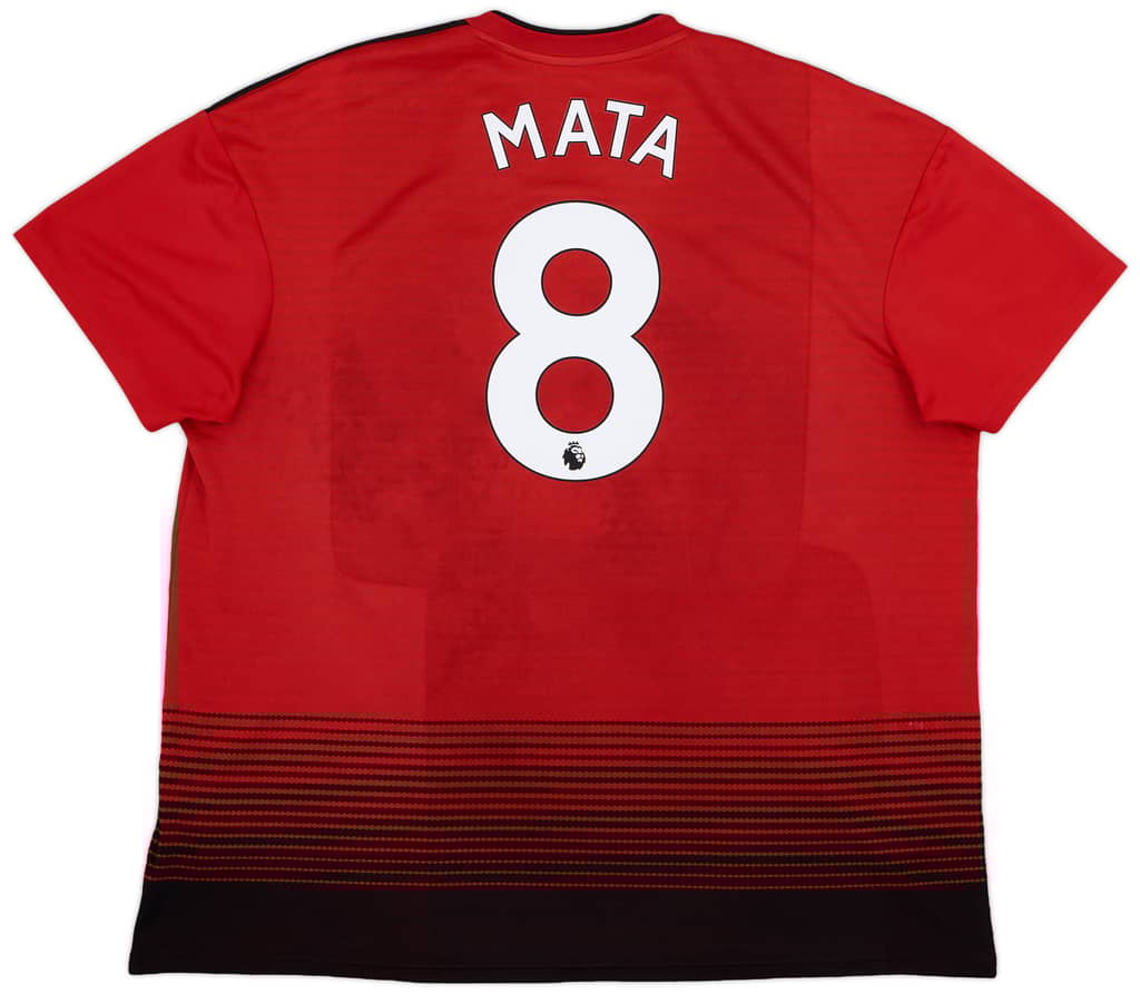2018-19 Manchester United Home Shirt Mata #8 - 8/10 - (XXL)