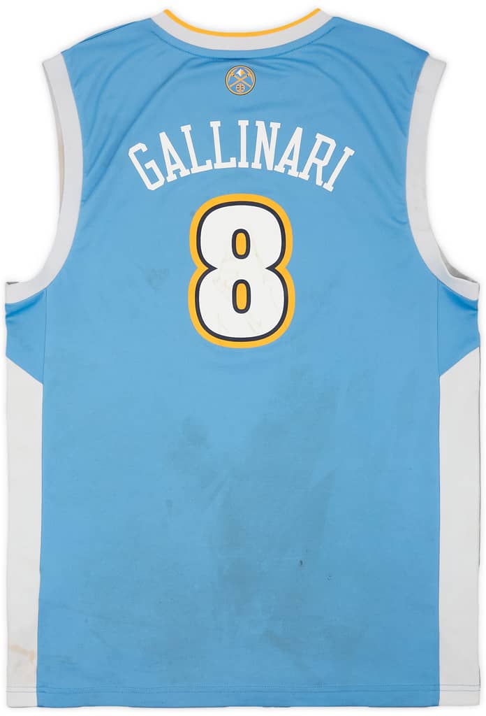 2011-14 Denver Nuggets Gallinari #8 adidas Away Jersey - 4/10 - (M)