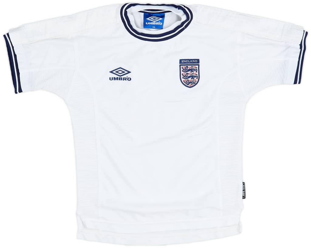 1999-01 England Home Shirt - 9/10 - (M.Boys)
