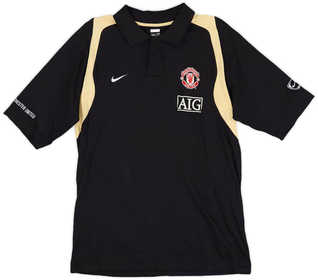 2007-08 Manchester United Nike Polo Shirt - 8/10 - (L)