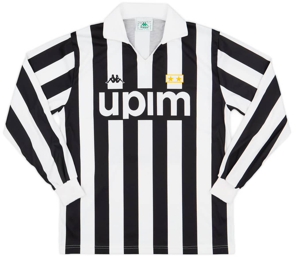 1989-90 Juventus Basic Home L/S Shirt #11 - 7/10 - (L)