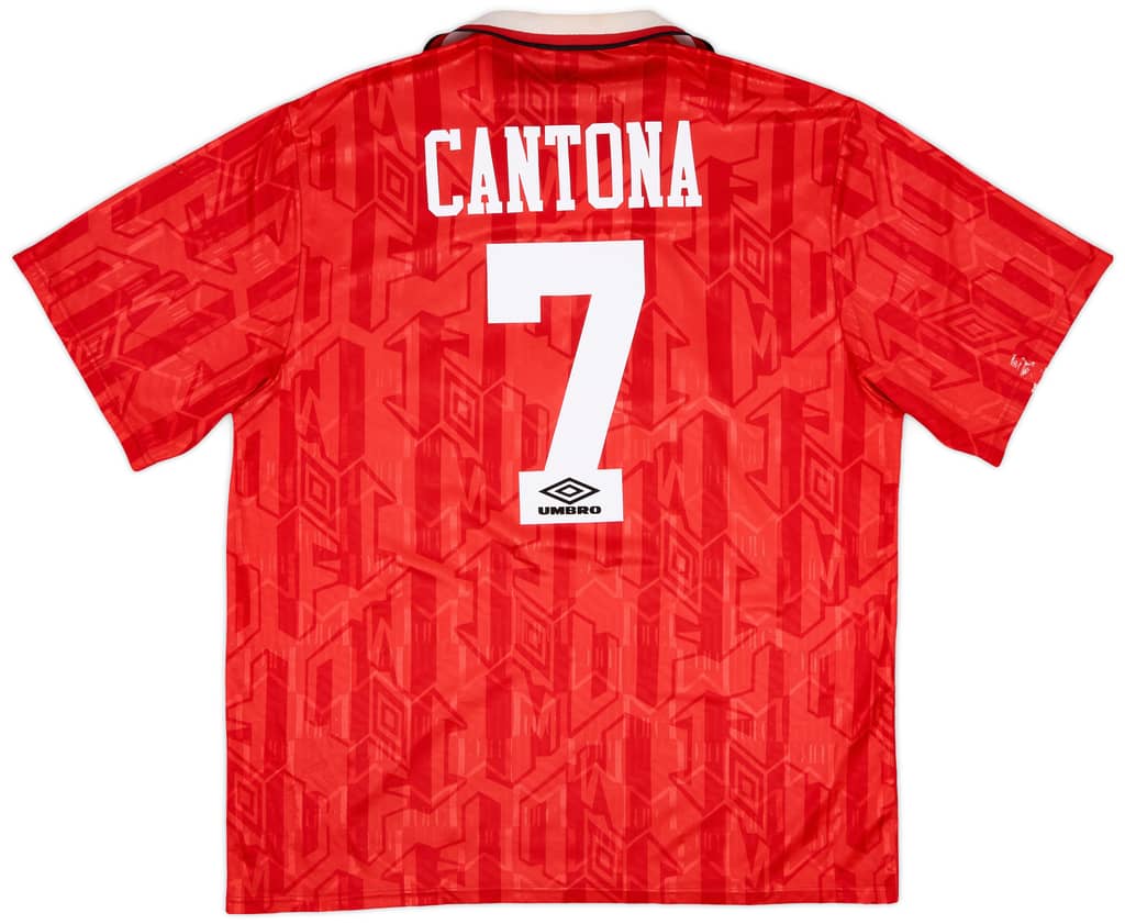 1992-94 Manchester United 'Champions' Home Shirt Cantona #7 - 5/10 - (XXL)