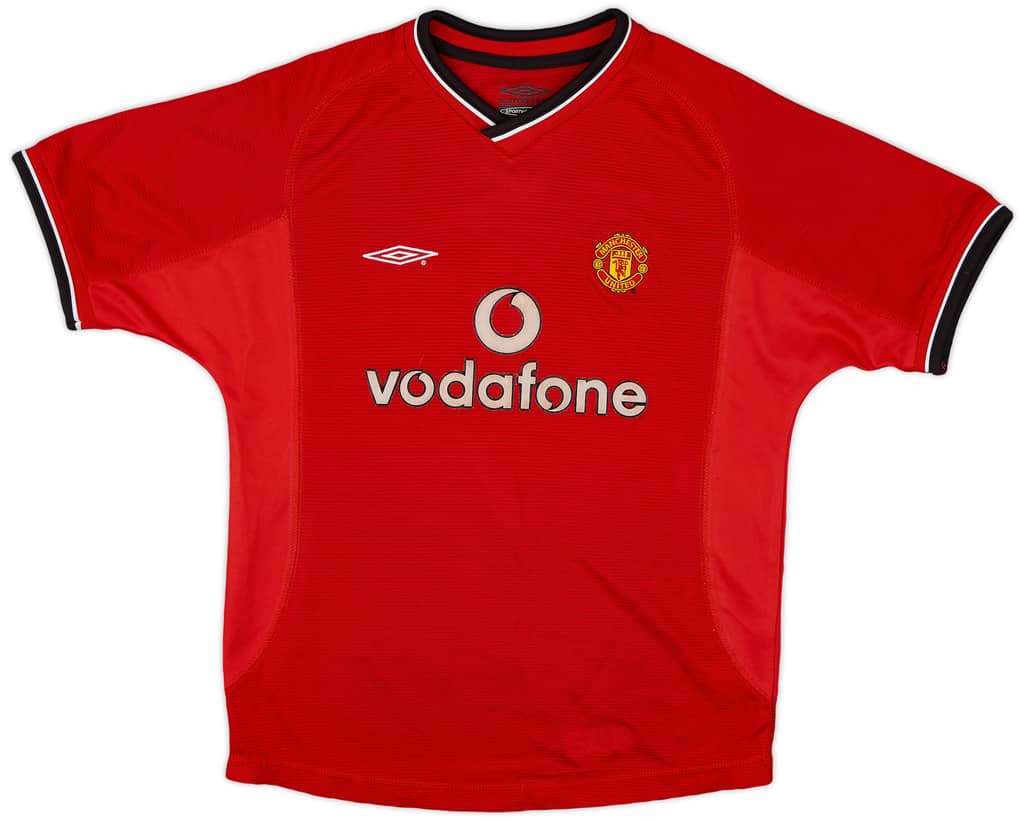 2000-02 Manchester United Home Shirt - 7/10 - (M.Boys)