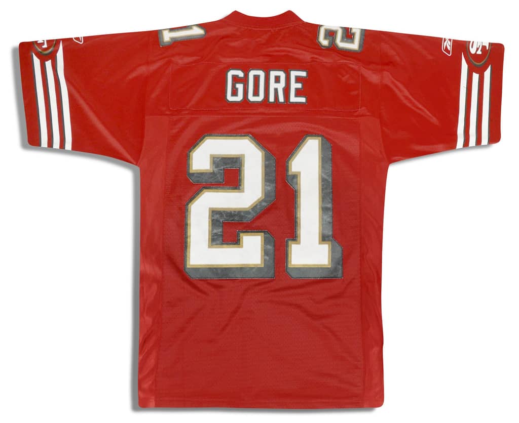 2007 San Francisco 49ers Gore #21 Reebok Premier Jersey (Home) S