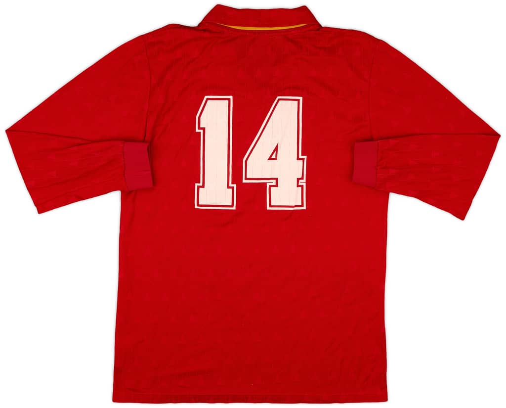 1991 Spain Match Worn Home L/S Shirt #14