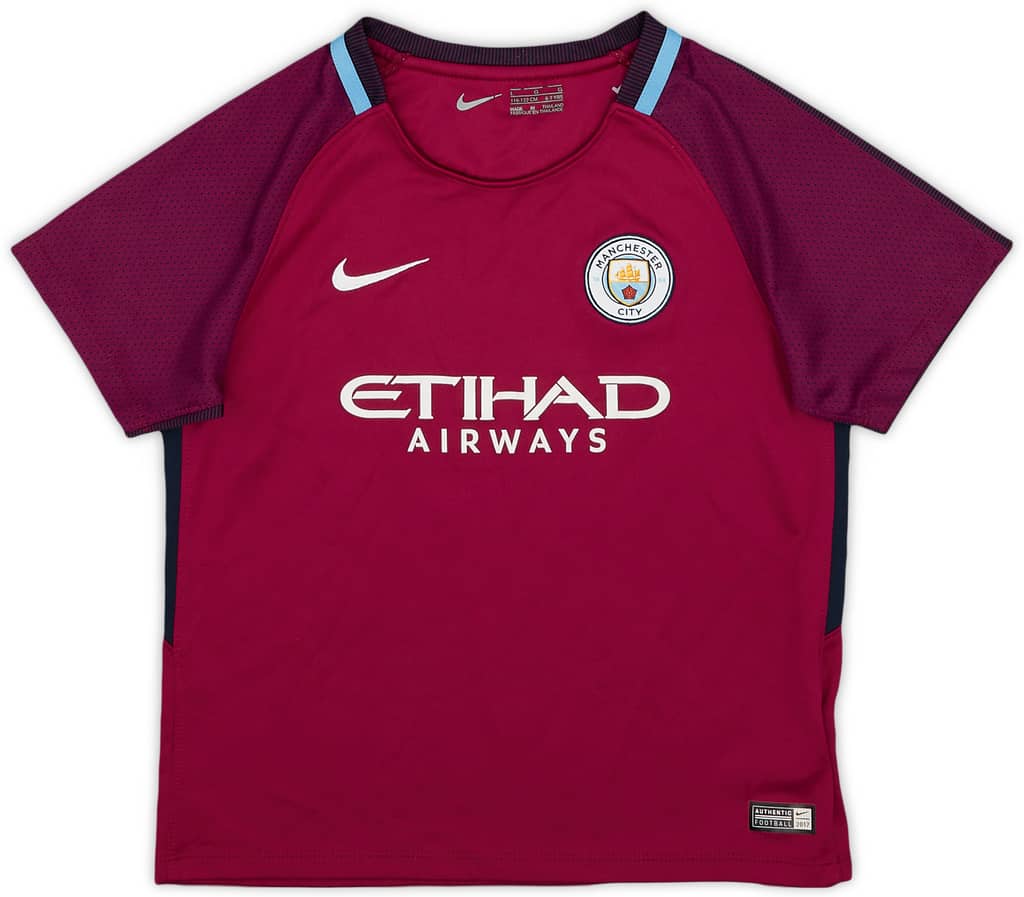 2017-18 Manchester City Away Shirt - 8/10 - (6-7 Years)