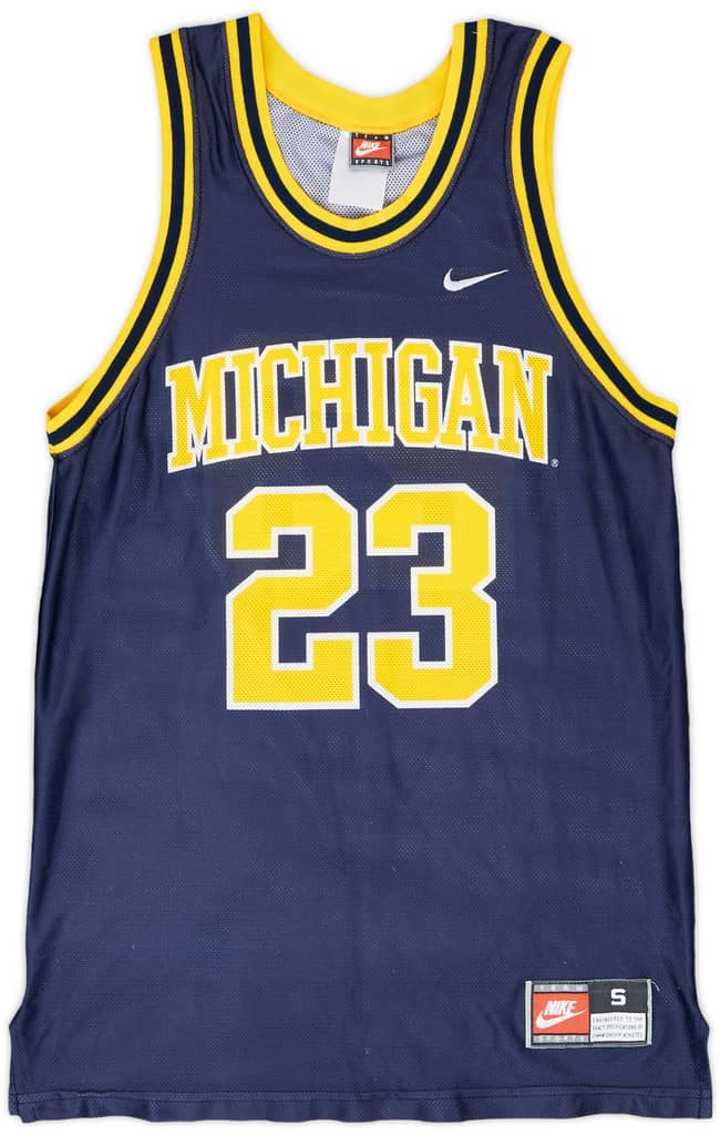 1994-98 Michigan Wolverines Taylor #23 Nike Away Jersey - 9/10 - (S)