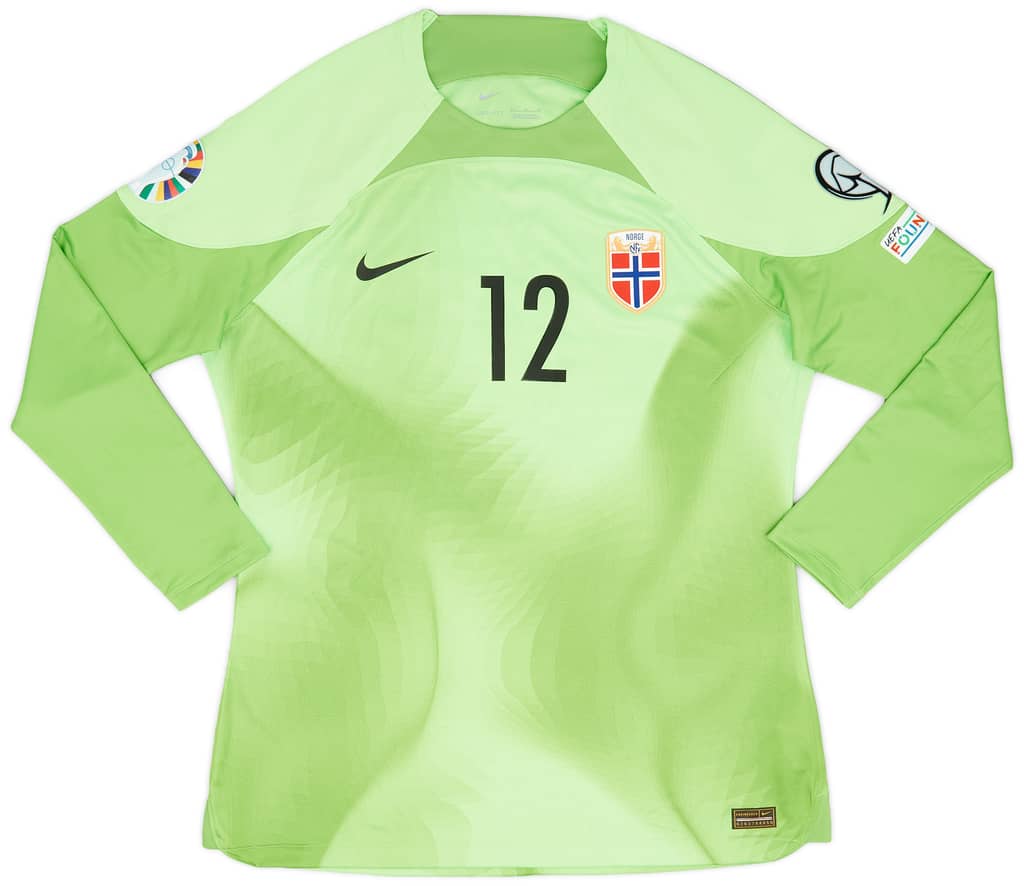 2022-23 Norway Match Issue European Championship GK Shirt Karlstrom #12