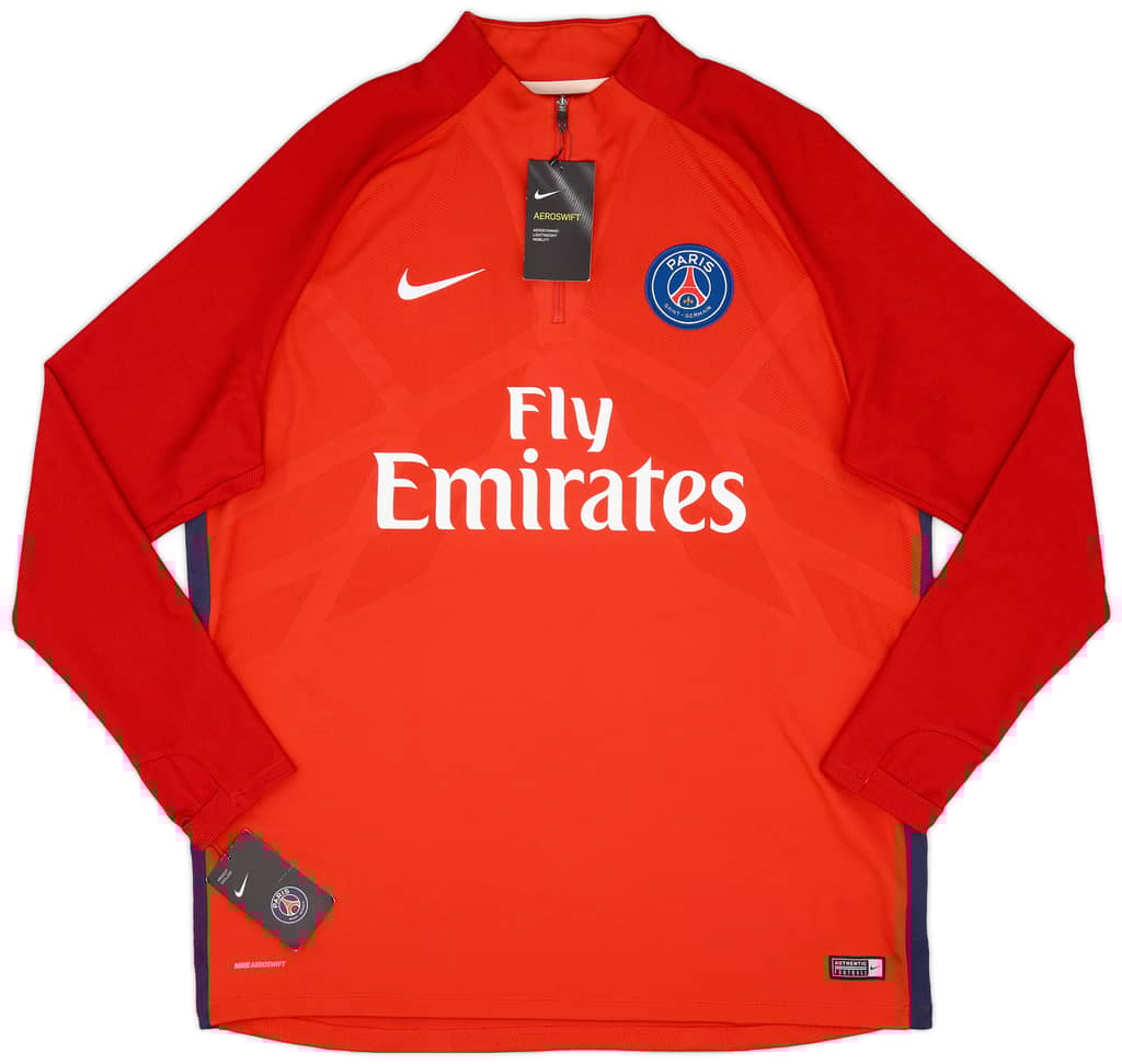 2017-18 Paris Saint-Germain Nike Player Issue Aeroswift 1/4 Zip Drill Top (XXL)