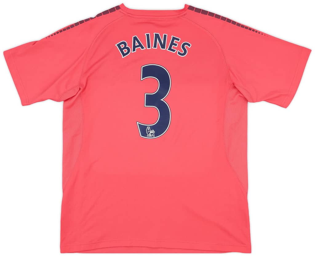 2010-11 Everton Away Shirt Baines #3 - 8/10 - (S)
