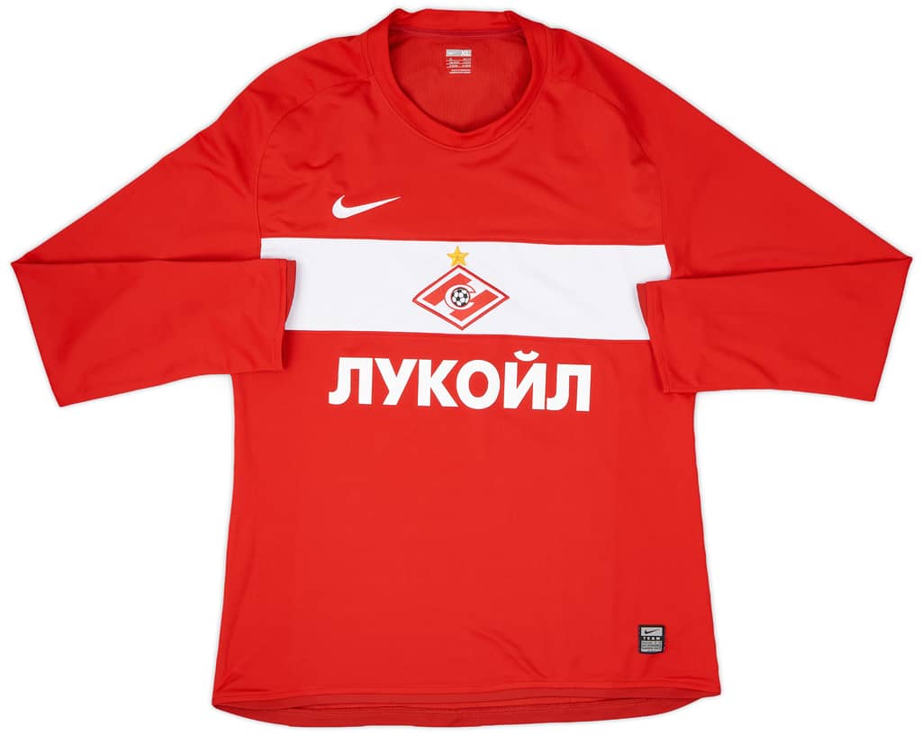2009 Spartak Moscow Player Issue Home L/S Shirt - 8/10 - (XL)