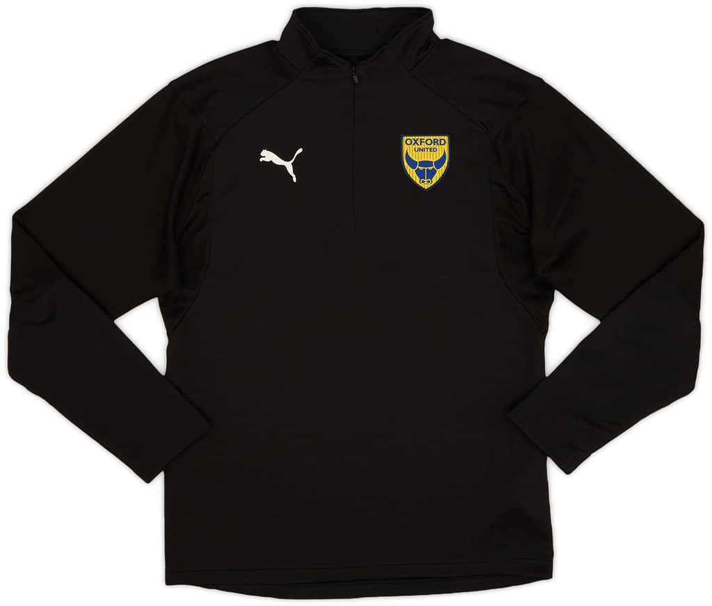 2018-19 Oxford United 1/4 Zip Training Drill Top - 8/10 - (M)