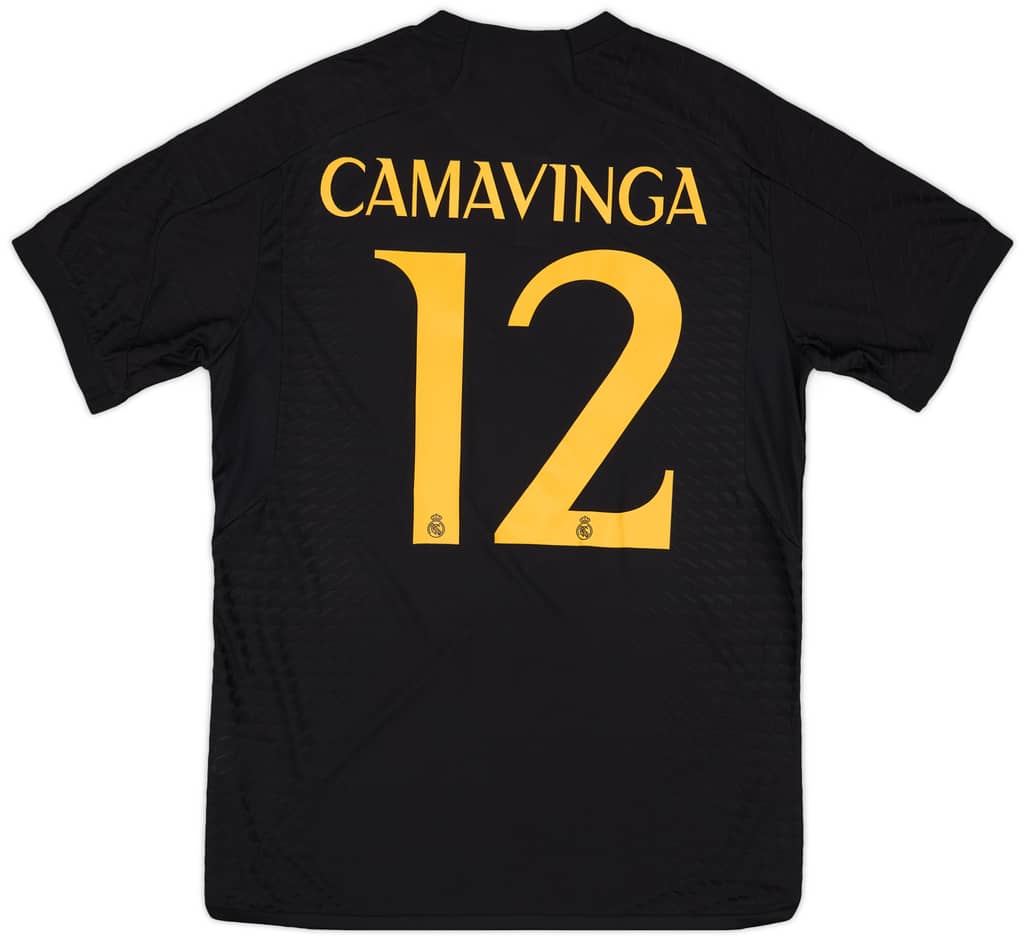 2023-24 Real Madrid Authentic Third Shirt Camavinga #12 (L)