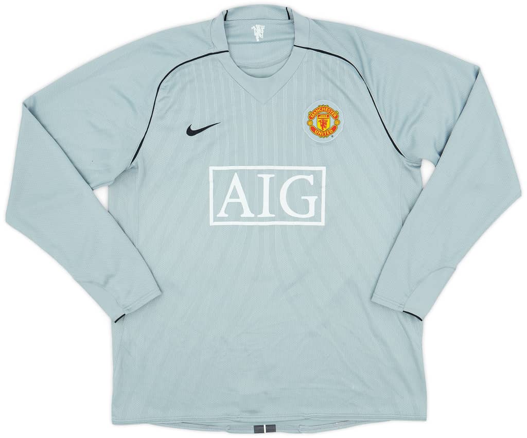 2007-08 Manchester United Player Issue GK Shirt Van Der Sar #1 - 8/10 - (XL)