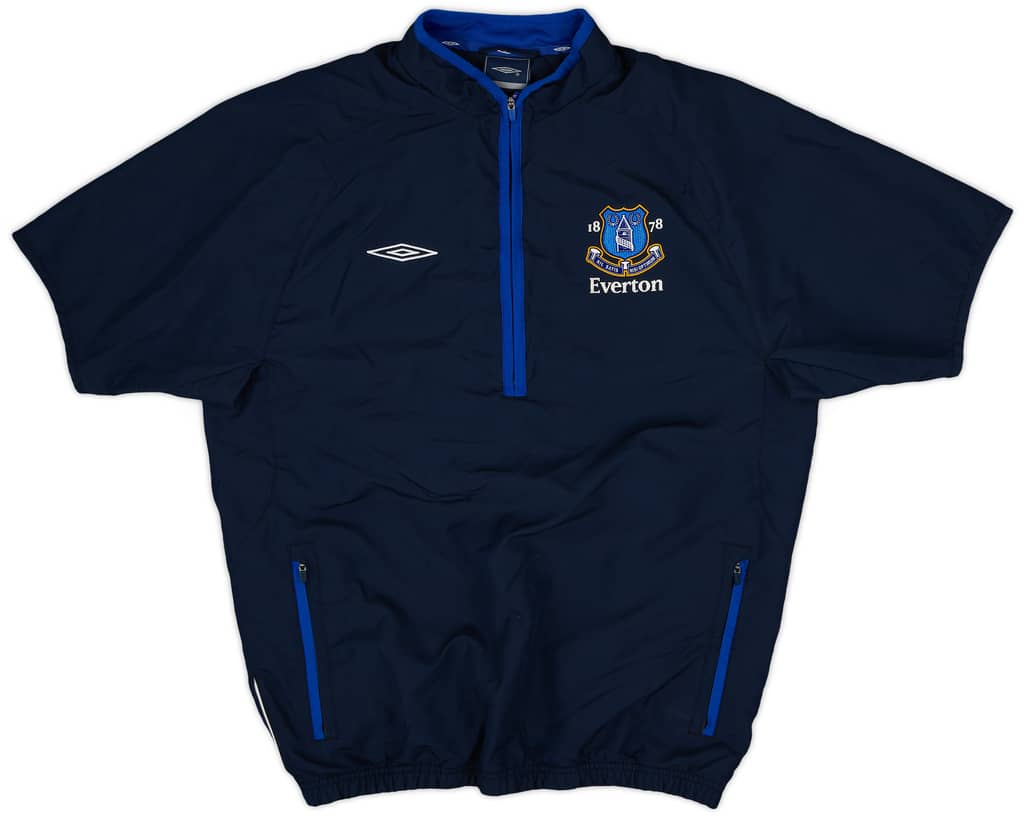 2005-06 Everton Umbro 1/2 Zip S/S Drill Top - 9/10 - (S)